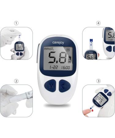 Carejoy Electronic Glucometer Kit with 50 Free Test Strips and Lancets - Buy Online on GoSupps.com