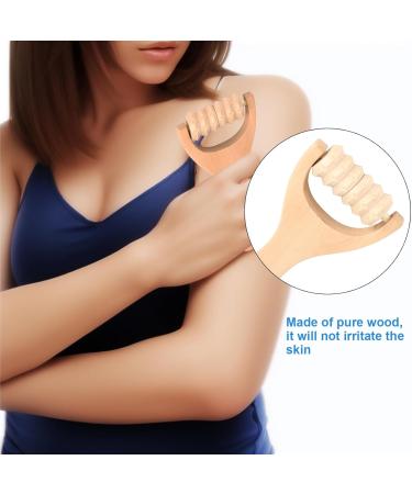 3-Piece Wooden Massage Roller Set - Fascia & Trigger Point Therapy for Anti-Cellulite Neck Shoulders Legs & Back - Buy Online on GoSupps.com
