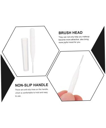 Angoily 20pcs Micro Eyebrow Brush Set - Mini Nylon Cosmetic Brush for Precise Eyebrow Makeup & Interdental Cleaning - Ideal Size 5.60x0.80cm - International Shipping Available - Buy Online on GoSupps.com