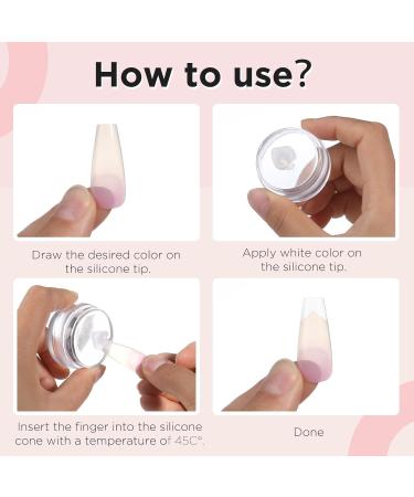 Greoer French Tip Stamper Kit 2 Pieces Clear Nail Art Jelly Stamper with 2 Pieces Scrapers Long Short Soft Silicone Jelly Stamper for Nails French Nail Line Tools for French Manicure DIY Salon - Buy Online on GoSupps.com