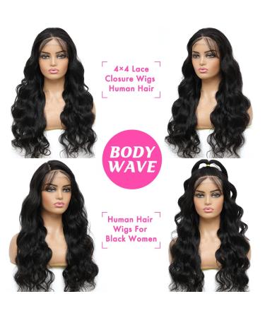 STHBESTI Body Wave Lace Front Wig 18 Inch - Brazilian Virgin Human Hair, Pre Plucked, 150% Density, Glueless, Natural Color - For Black Women - Buy Online on GoSupps.com