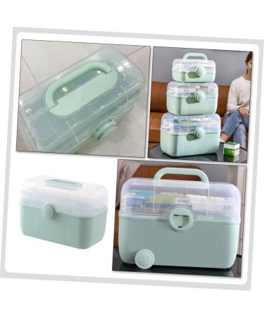ULTECHNOVO Box Multi-layer Medicine Box Storage Bin with Lid First Aid Container Portable First Aid Kit Multi-layer Storage Case Portable Medicine Case Medicine Storage Plastic Family Pack - Buy Online on GoSupps.com