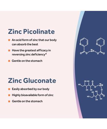 Doctor's Recipes Chelated Zinc 50mg - Immune Support & Antioxidant Health - 90 Veggie Caps - Buy Online on GoSupps.com