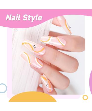 12 Colors Gel Nail Polish Liner - UV Soak-off Manicure Set for Home & Salon Quality | Pigmented Red Pink Glitter with Thin Brush | Perfect Gift for Women & Moms - Buy Online on GoSupps.com