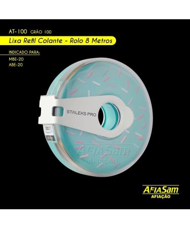 STALEKS PRO 8 metre roll of disposable file for base file in stainless steel (Rugosity - 100) AT-100 - Buy Online on GoSupps.com