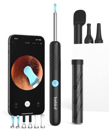 BEBIRD R1+ Ear Wax Removal Tool with Inspection Kit Ear Cleaner with 300W Ear Camera 1080P Ear Scope Otoscope 7 Replacement Tips for Ear Pick Safer Detachable Ear Scoop for Earwax Removal