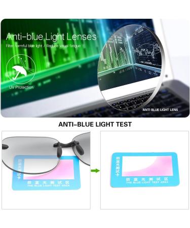 Buy Miryea Borderless Bifocal Reading Glasses - UV400 Protection Sunglasses for Men & Women | Classic Vintage Style in Black & Brown | 2 Pairs 2.5x - Buy Online on GoSupps.com