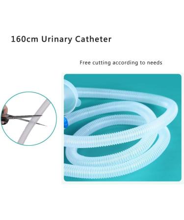 AOSHITU Urine Bottles for Men 2000mL Portable Male Bed Urinal Reusable Pee Bottle Collector with 1.6M Tube Blue - Buy Online on GoSupps.com