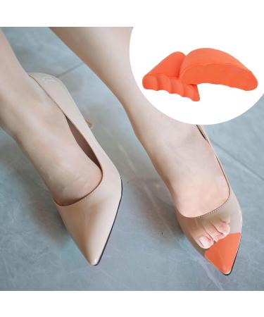 2 Pairs Shoe Inserts - Make Shoes Smaller Toe Filler & Spacers for Loose Shoes (Orange - Buy Online on GoSupps.com