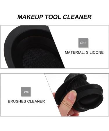 Cleanser of Makeup Brush Makeup Brush Cleaner Pad Brush Cleaning Pad Silicone Makeup Applicator Rubber Cosmetic Brush Bowl Cleaner Powder Puff Silica Gel Foundation Brush - Buy Online on GoSupps.com