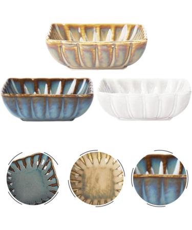 for Storage Condiments Home Sushi Dipping Household Ceramic Square Ketchup Dishes Vinegar Kitchen Serving Porcelain BBQ Mini Snack Bowls Decorative Plates Condiment Side - Buy Online on GoSupps.com
