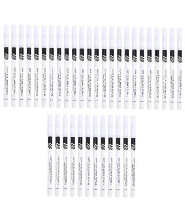 POPETPOP 72 Pcs Eyeliner Pencil Eyeshadow Liquid Black Eyeliner Cosmetics Eye Line Tool Wooden Pole Brush