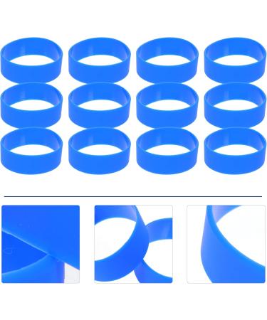 48 Pieces Silicone Straps & Sublimation Cup Holder Rings - Black & Blue - Perfect Accessories for Sublimation Cups - Buy Online on GoSupps.com