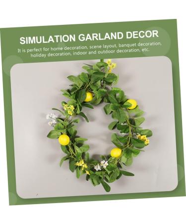 Zerodeko 2pcs Lemon Cane Spring Fruit Garland Front Door Wreaths Festival Garland Fruit Plants Hanging Lemon Artificial Lemon Garland Front Door Decor Silk Flower Branch Decorative Flower - Buy Online on GoSupps.com
