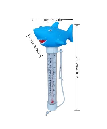 Cartoon Buoy Thermoscope | Floating Animal Pool Temperature Monitor for Kids - Fun & Functional Shark Design - Buy Online on GoSupps.com