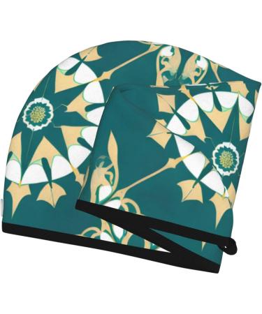 Exotic Floral Dry Hair Cap for Women - Super Absorbent Elastic Wrap for Long Thick Hair - Quick Dry Solution - Buy Online on GoSupps.com