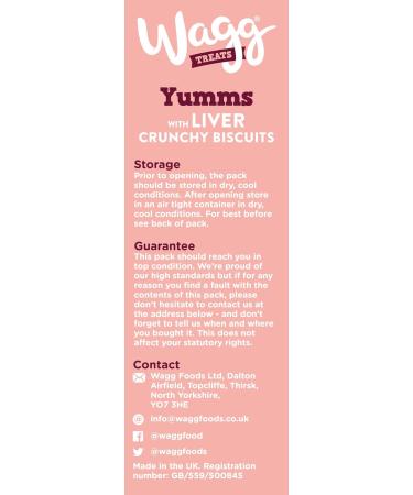 Wagg Yumms Liver Dog Treats 400g (Pack of 5) - Oven Baked - Buy Online on GoSupps.com