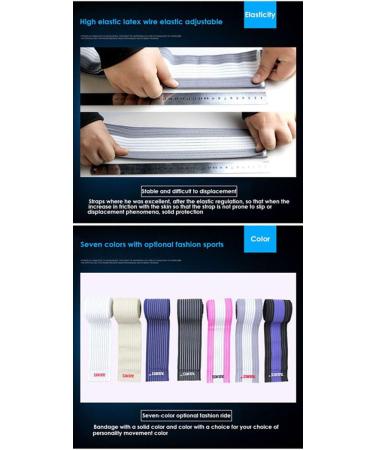 Elastic Breathable Knee Compression Bandage Wrap Support | Knee Brace for Men & Women - Ideal for Bodybuilding Weightlifting & Crossfit (White/Rose - Buy Online on GoSupps.com