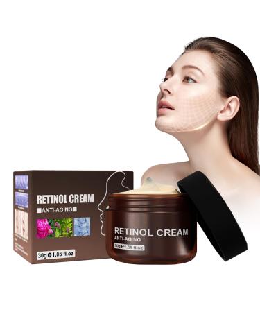 Retinol Moisturising Cream Retinol Anti-Ageing Cream with Retinol Hyaluronic Acid and Vitamin C for Even Skin Tone Moisturising Skin Retinol Extract for Men and Women Cream for Mature Skin