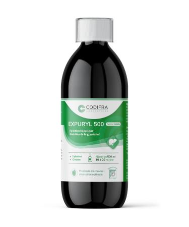Expuryl Compl ment Alimentaire Confort Digestif Phytodraineur et D tox Naturel - Artichaut Pissenlit Curcuma Th Vert Chrome - Fabrication Fran aise - Go t Cassis - 500 ml