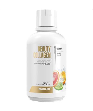 Maxler Beauty Collagen Hair Nails Skin Revitalization Liquid Collagen - Citrus - 15.2 Fl. Oz.