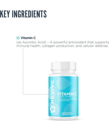 REVIVE MD Vitamin C - Powerful Immune Support Supplement - Buy Online on GoSupps.com