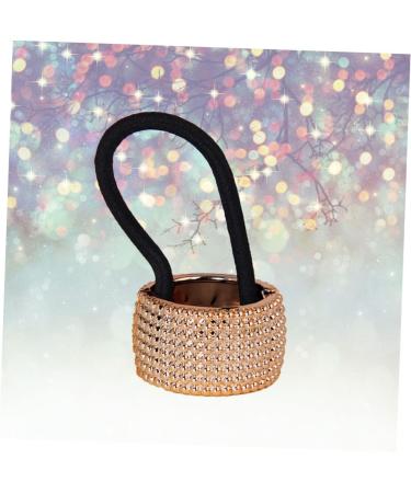 minkissy Hair Bands Headpiece for Women Small Ponytail Holders Goody Hair Ties Rhinestone Large Ponytail Holders Metal Hair Ring for Women Girls Gold Tiara Ponytail Cuff Miss Punk Hairpin - Buy Online on GoSupps.com