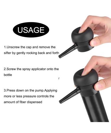 Hair Fiber Spray Applicator Pump Nozzle for Thinning Hair | Enhance Volume for Men & Women - Buy Online on GoSupps.com