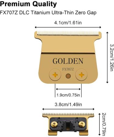 FX707Z DLC Replacement Blades for BaByliss PRO Barberology Trimmer Blade Gold FX Replacement Trimmer Blades for BaByliss FX787 & FX726 Trimmer - Buy Online on GoSupps.com