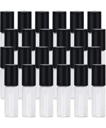 TOPSKY 24-Pack 5ml Transparent Roll-On Glass Bottles - Refillable Essential Oil Lotion & Perfume Containers with Stainless Steel Roller Balls - Buy Online on GoSupps.com