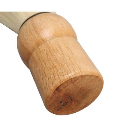 Gientan Mini Shaving Brush for Men - Professional Wooden Handle & Synthetic Bristles | Premium Beauty Salon Shaving Tool - Buy Online on GoSupps.com