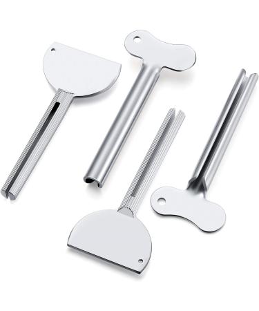 6 Pack Metal Toothpaste Squeezer Stainless Steel Tube Key Roller - Bathroom Creams Paint Tool (Silver) - Buy Online on GoSupps.com