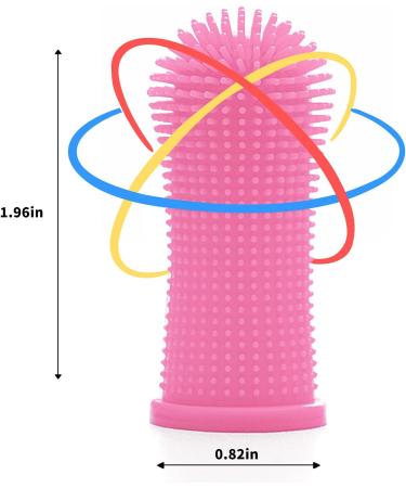 Aujzoo 360 Dog & Cat Toothbrush Set Silicone Finger Dental Care for Pets | Best Teeth Cleaning Solution - Buy Online on GoSupps.com
