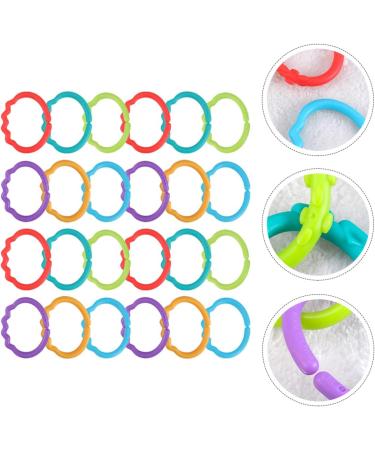 Ibasenice Baby Links 144 Ster - Colorful Molar Toy & Rattles for Newborns | Creative Infant Toys for International Shipping - Buy Online on GoSupps.com