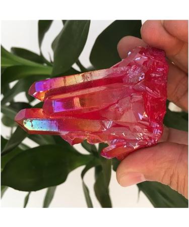 Room Decoration Beautiful Natural Red Quartz Cluster Crystal Stone Minerals Specimen - Buy Online on GoSupps.com