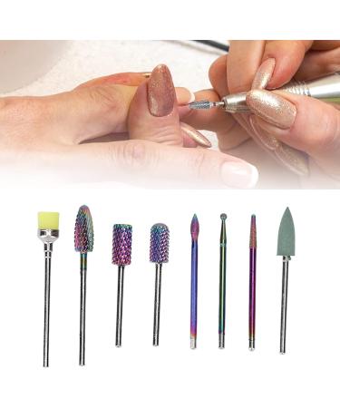 8pcs Nail Drill Bit Nail Grinding Bit Tungsten Carbide Clean Tool Removes UV Gel Dead Skin Nail Decoration Rhinestones Manicure Pedicure Polishing Kit - Buy Online on GoSupps.com