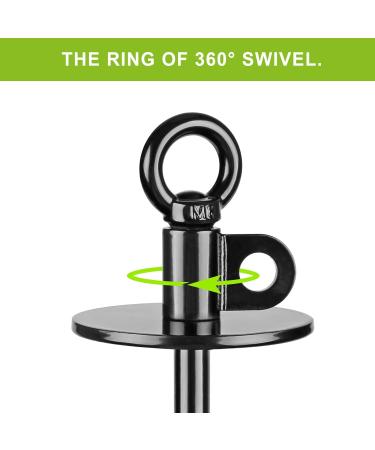 Lifeswell Robust Dog Fishing Anchor - 38.1 cm No Tangling Ideal for Dogs Up to 100 kg - Perfect for Courtyard Camping & Beach - 15-Inch Round Pile (Black) - Buy Online on GoSupps.com
