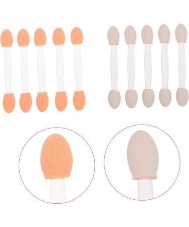 IWOWHERO 100pcs Double Ended Eyeshadow Brush Makeup Gadgets Eyeshadow Makeup Sponge Plastic White - Buy Online on GoSupps.com