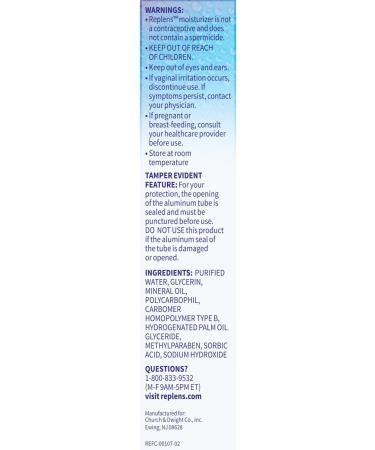 Replens Long Lasting Vaginal Moisturizer - 14 Applications, 1.23 oz (Pack of 2) - Buy Online on GoSupps.com