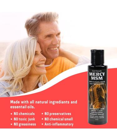 Mercy MSM Natural Pain Relief Lotion Cream 110 milliliters - Buy Online on GoSupps.com