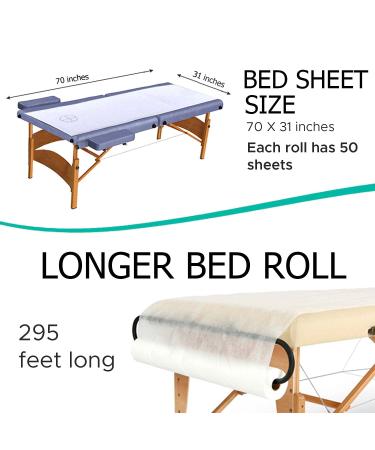 Karlash Disposable Non Woven Bed Sheet Roll - 30gms Thick - Pack of 1 | Massage Table Paper Roll - Buy Online on GoSupps.com