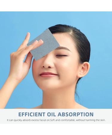 PATKAW 300 Sheets of Oil Blotting Sheets for Face Oil Absorbing Sheets Blotting Paper Oil Absorbent Pads Face Oil Wipes Oil Control Paper for Oily Skin Care Grey - Buy Online on GoSupps.com