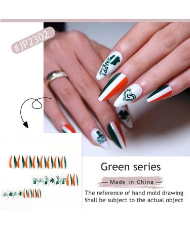 Press On Nails Fake-Nails Almond Nails-Tips Acrylic False Nails Artificial Nails - Buy Online on GoSupps.com