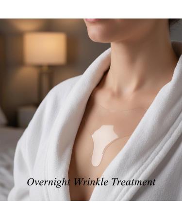 PetPhindU Silicone Chest Pads Silicone Patches Wrinkle Avoid Wrinkle Patches for Decollete Cleavage Prevent Aging Reusable Overnight While Sleeping (transparent 2) transparent 2 - Buy Online on GoSupps.com