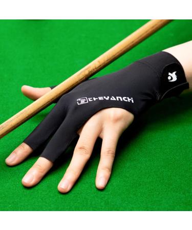 Tokaneit Three Finger Billiard Gloves - Breathable Non-Slip Snooker Gloves for Left-Handed Players - Black Pool Gloves - Buy Online on GoSupps.com