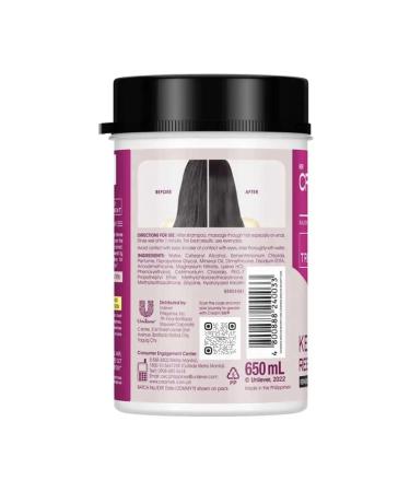 Buy Cream Silk Daily Treatment Keratin Rebond Straight 650ml - Best Hair Care for Smooth Straight Hair - International Shipping Available - Buy Online on GoSupps.com