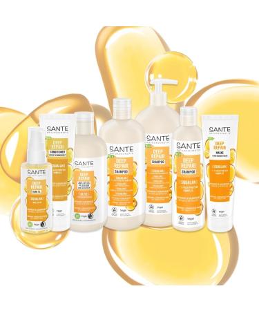 SANTE Naturkosmetik Deep Repair - Anti-split ends treatment - Olive + Pea protein - Vegan leave-in treatment - Repairs damaged hair - For supple and strengthened hair - 200 ml - Buy Online on GoSupps.com