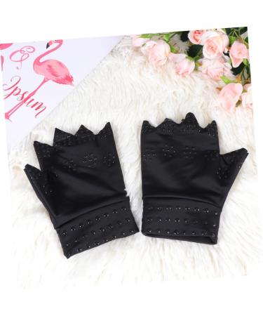 Mobestech 3 Pairs Magnetic Half Finger Work Gloves - Copper Anti-Gloves for Comfort & Protection | Ideal for Computer & Crafts - Buy Online on GoSupps.com