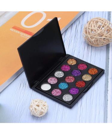 15 Colors Eyeshadow Palette Eyeshadow Makeup Glitter Eyeshadow for for Glamorous Eye Makeup Waterproof Glitter Eyeshadow Palette - Buy Online on GoSupps.com
