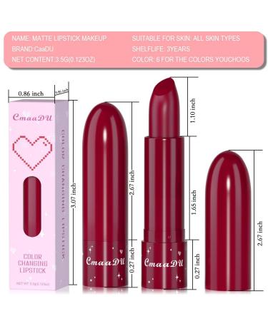 Buy 3Pcs Color Changing Lip Balms - Peach Black Red Cherry Strawberry Tinted Lipstick Set for Women & Girls - Long Lasting PH Lip Color | International Shipping - Buy Online on GoSupps.com